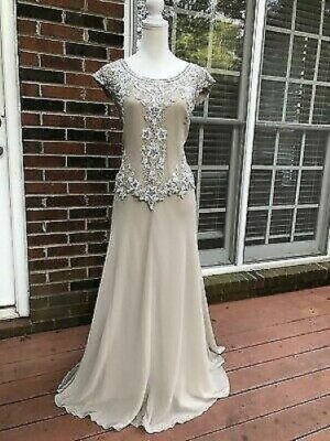 FREE SHIPPING!! Jeweled Sequin Beaded Formal Gown by New York designer Size 10 | eBay FREE SHIPPING!! Jeweled Sequin Beaded Formal Gown by New York designer Size 10 | eBay