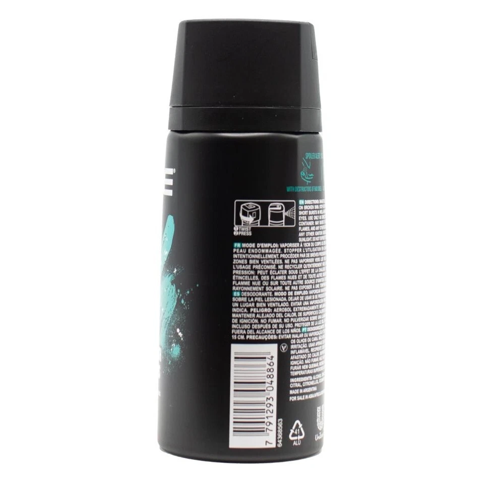 6 x AXE Deodorant Body Spray Apollo 48H Non Stop Fresh with Odour Protection NEW - image 3 of 4