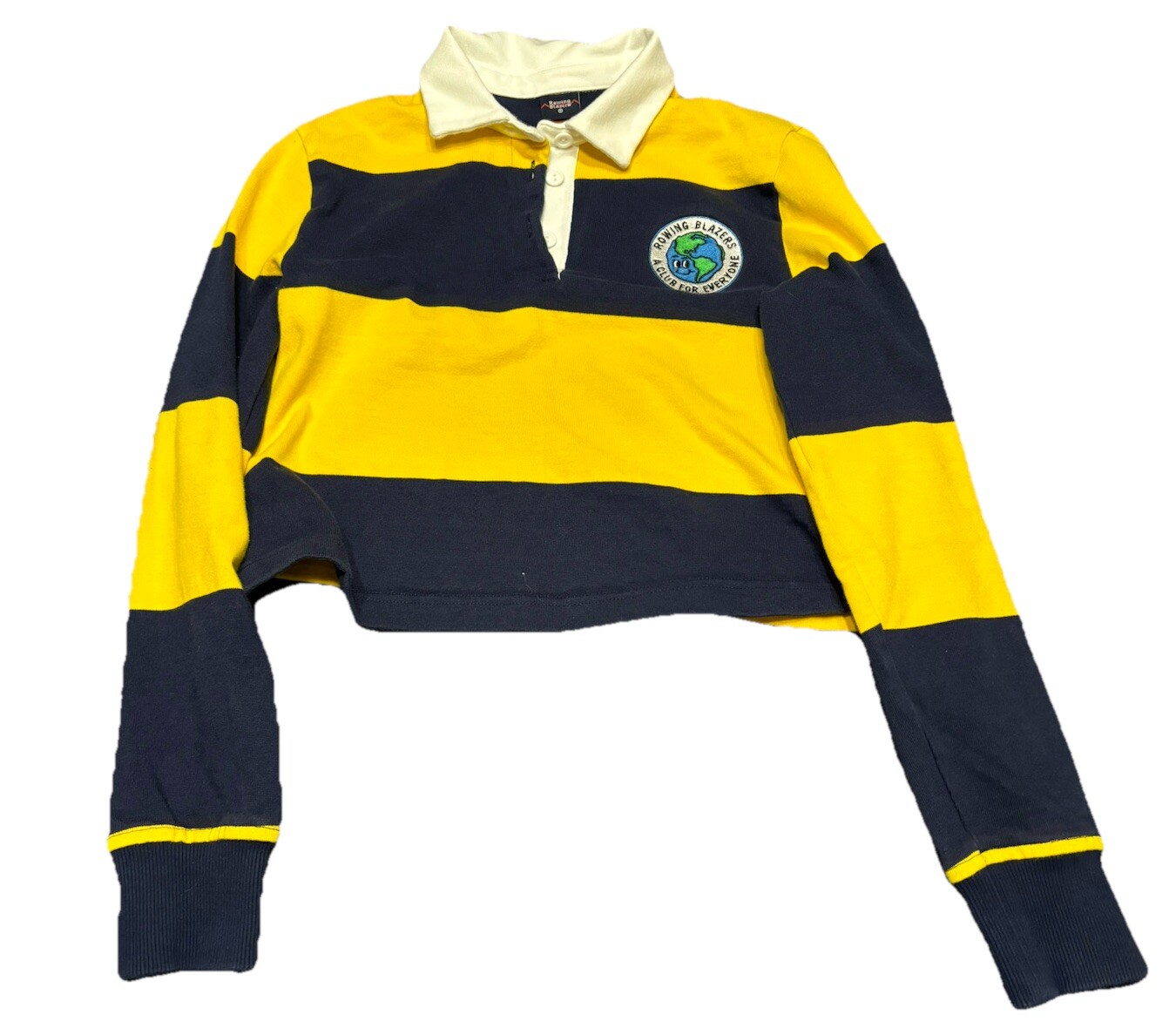 FILA Blazer da canottaggio Target polo rugby donna a righe con colletto manica lunga S N7