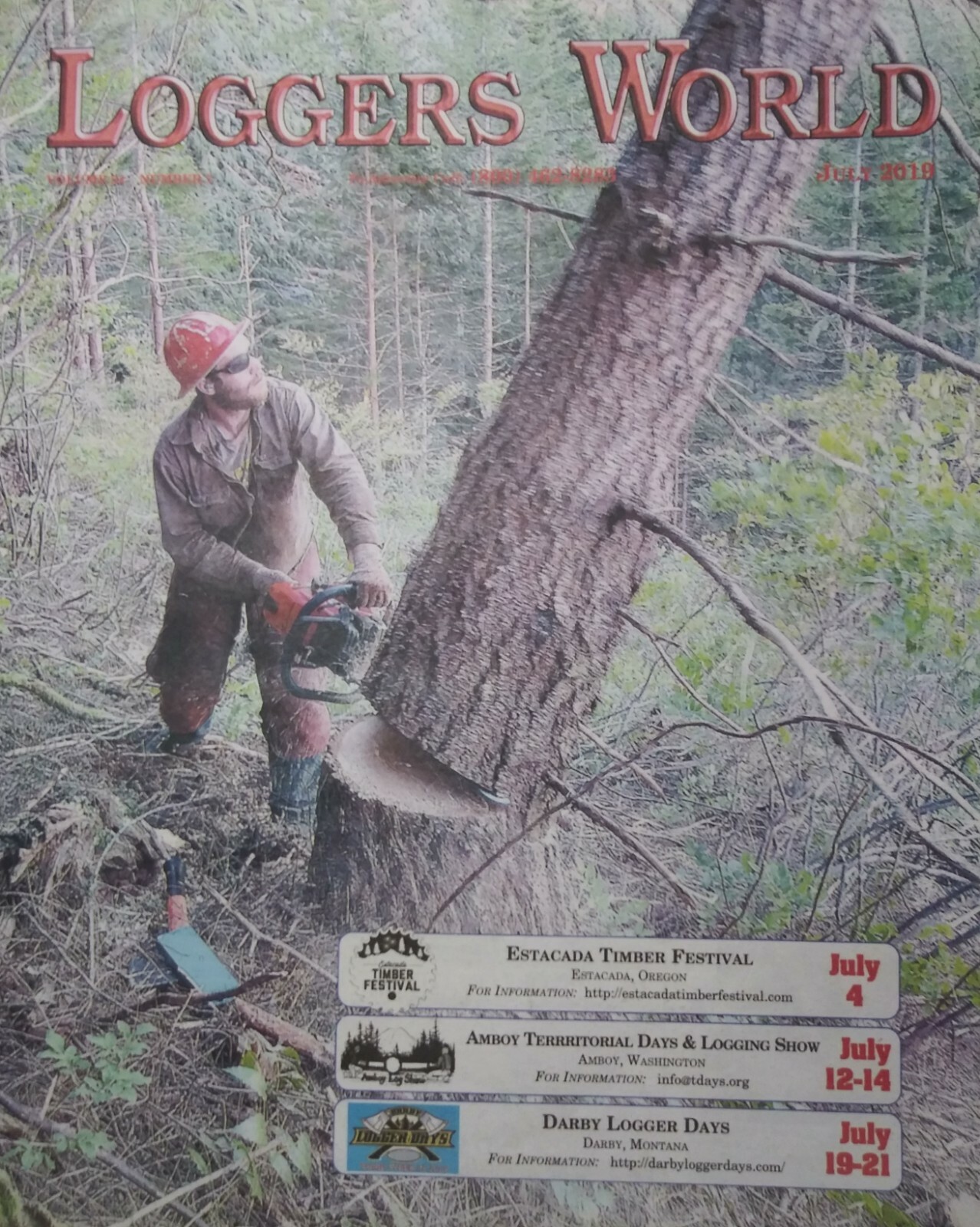Logging Timer Magazine Log Trucker Logging Truck Loggers World Magazine July Timber Festivals ...