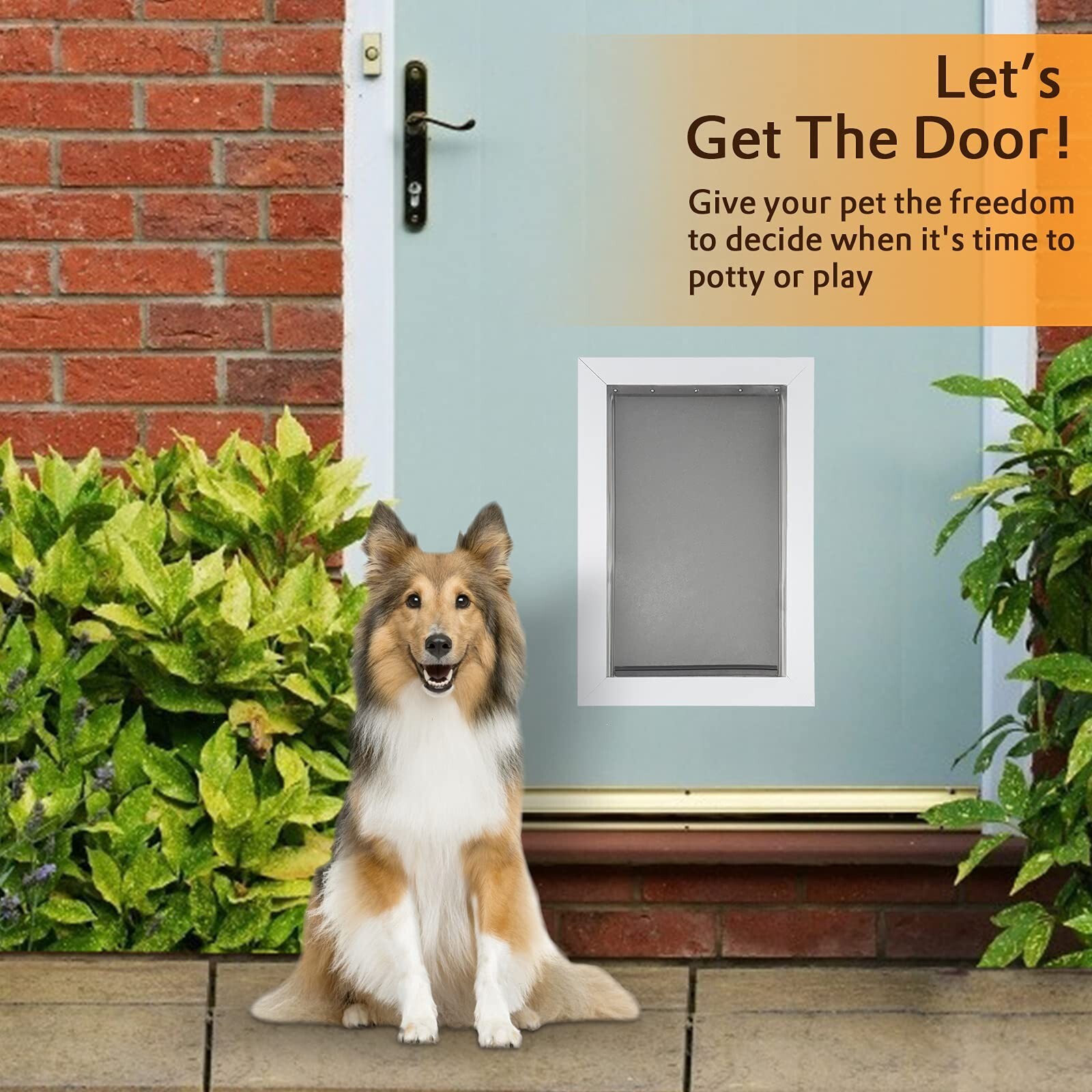 2 Large Pet Door Flap Replacement For PetSafe PAC1111039 In Wall Pet