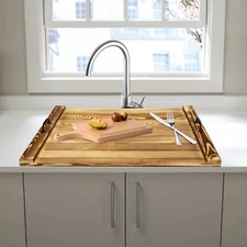 Noodle Board Stove Cover Pine Wood Stove Top Cover fit: Electric Stove Gas Stove