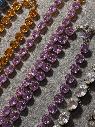 Anna Wintour Style Collet Necklaces Austrian Crystal - Picture 12 of 41