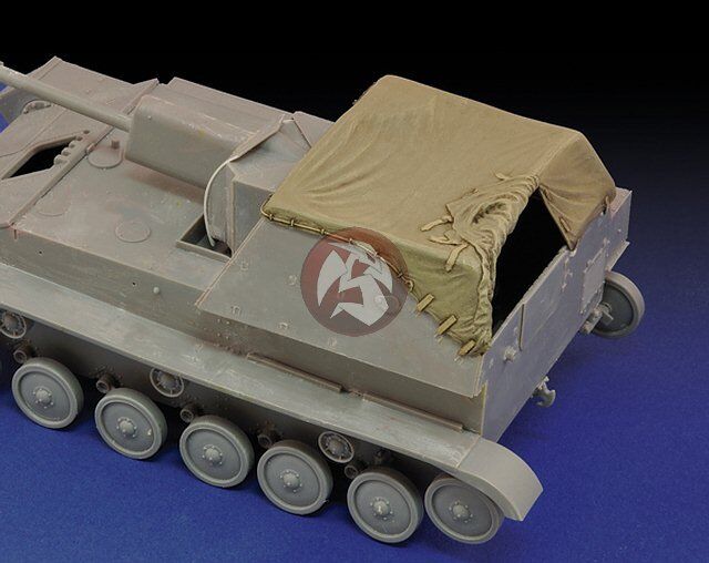 Royal Model 1/35 Canvas Cover for SU-76M Russian Self-propelled Gun WWII 607