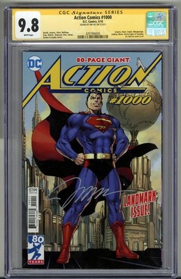 ACTION COMICS #1000 CGC 9.8 SS SIGNED JIM LEE SUPERMAN COVER LOW