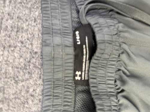 Pantalones Under Armour Para Hombre Grandes Gris Negro Calentamiento de Pista Calce Suelto Forrados de Malla - Imagen 8 de 11