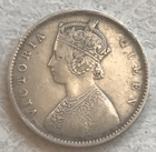 indes britanniques Half Rupee Victoria 1862 argent 917 - Photo 2/4