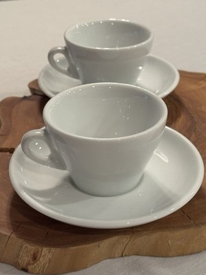 Set of 2 Italian Ancap Verona Cappuccino Cups & Saucers 5.1 oz