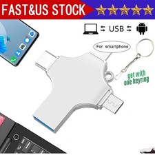 Flash Drive 128GB Type C USB 3.0 Memory Photo Stick for iPhone Android iPad Lot