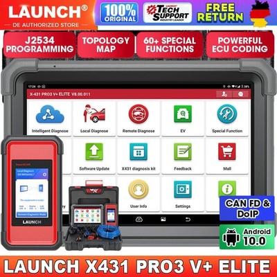 X431 PRO3S+ ELITE PRO 5 SmartLink OBD2 Diagnosegerät J2534 ECU Codierung