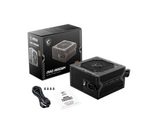 MSI MAG A550BN, Non-Modular Compact 550W Power Supply, 80 Bronze, Low-Noise
