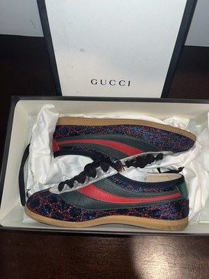 GUCCI Falacer Lurex Low-Top Sneakers Size 6.5