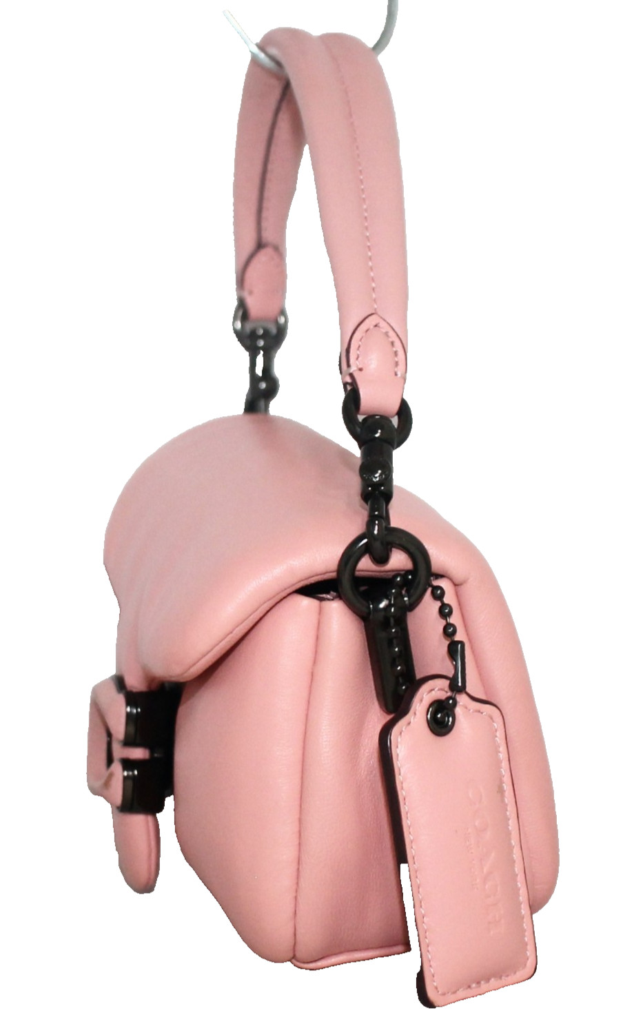 COACH Pillow Tabby 18 Mini Shoulder Bag Candy Pink Leather C3880 image 5