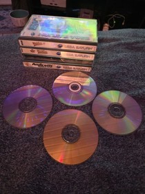 9 SEGA SATURN GAME LOT: NBA JAM TE - MORTAL KOMBAT 2 - WORLD SERIES - SEGA RALLY