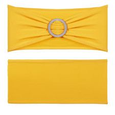 100 Pieces Stretch Spandex Chair Sashes Chair Cover and Stretch Chair Sash Elast