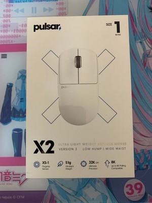 Pulsar X2 V3 Mini Wireless Gaming Mouse White (EU Stock) RARE IN THE US