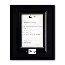 Phil Knight "Nike" Founder SIGNED 'Nike Principles' Framed 11x14 Display E ACOA