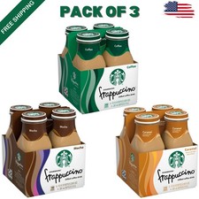  3 PACK Starbucks Frappuccino Variety Chilled Coffee Drink, 9.5 fl oz, 12Ct