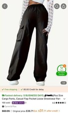 plus size cargo pants xl women