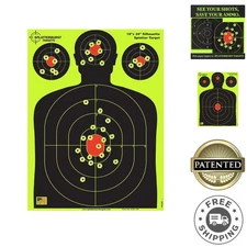 18 x 24 Inch High Visibility Splatter Target Pack - Bright Yellow Impact Marking