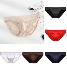 Men's Low rise Smooth Pouch Underwear with Breathable Bikini Briefs Design
