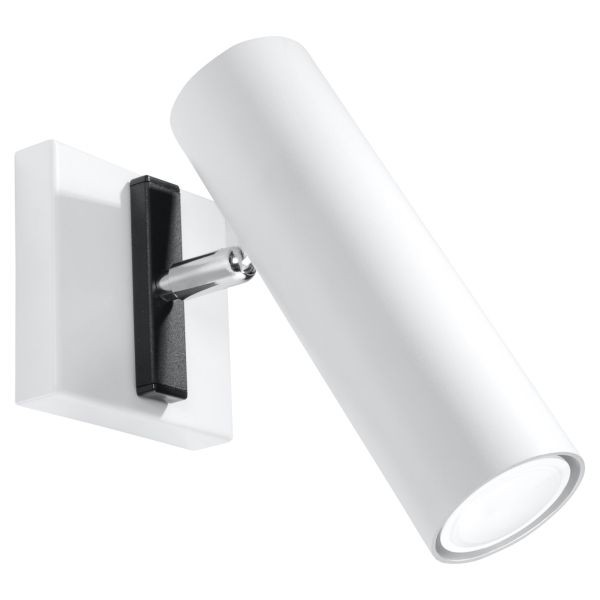 Applique en acier blanc GU10 au design minimaliste épuré