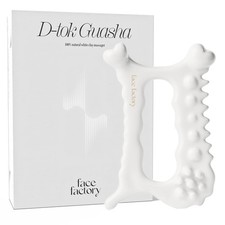 Face Factory Ceramic Gua Sha Tool- Face  Body Massager   100 Natural Whi