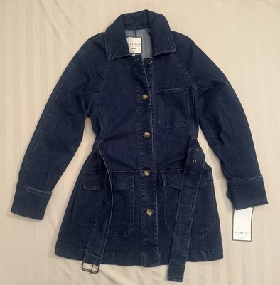 Bagatelle Denim Dress Women's Size Medium Button Front Long Sleeve Jean Jacket