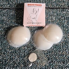 BSISTBNO Silicone Nipple Covers Nude Reusable Adhesive Bra Pads Seamless Lift Se