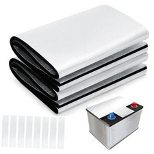 2 Set 60" x 7.1" Universal Car Battery Insulation Kit, 2 Battery Blankets with