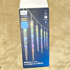 Philips ChromaBright LED Multicolor App Control Icicle Spot String Lights 20-50