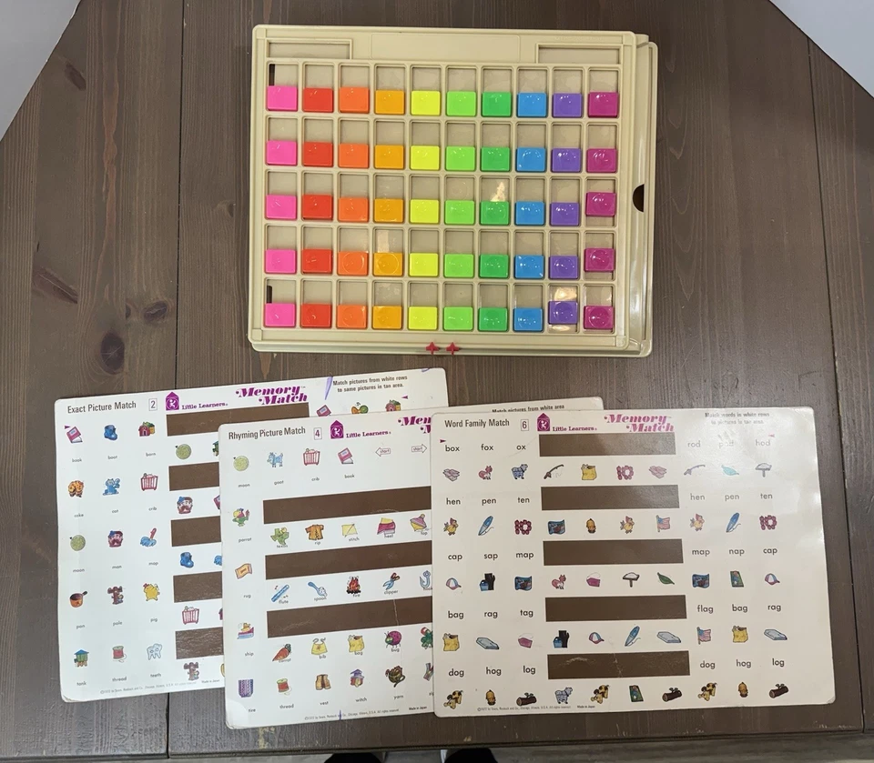 Vintage 1972 Memory Match Game Only At Sears 6 Games - Image 2 of 3