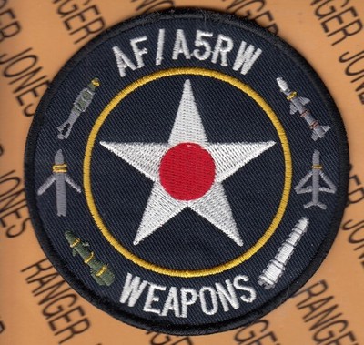 USAF Air Force AF / A5RW Requirements Weapons ~3.75'' patch c/e