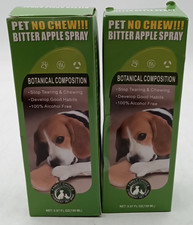 Pet No Chew   Bitter Apple Spray Anti Chewing Spray Lot of 2 5.07 oz.