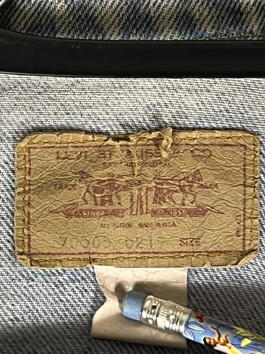 Vintage Levi’s Denim Trucker Jean Jacket Men’s Large (42) Button Down USA by Levi's, Size L, $27.75 - Photo 4