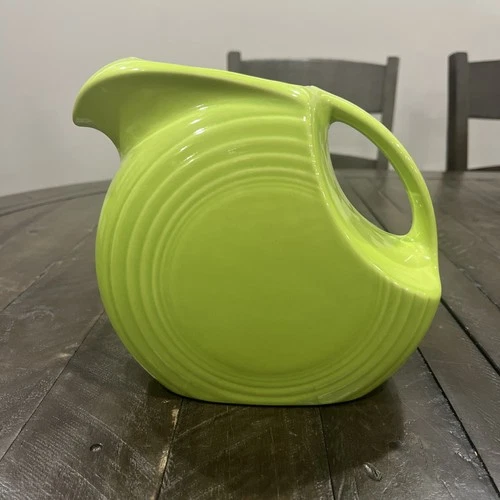 Fiesta Chartreuse Green FiestaWare Large Disc Pitcher Homer Laughlin