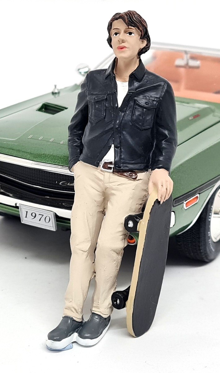 American Diorama 1/18 Skateboarder Man 3 Polyresin figure model display