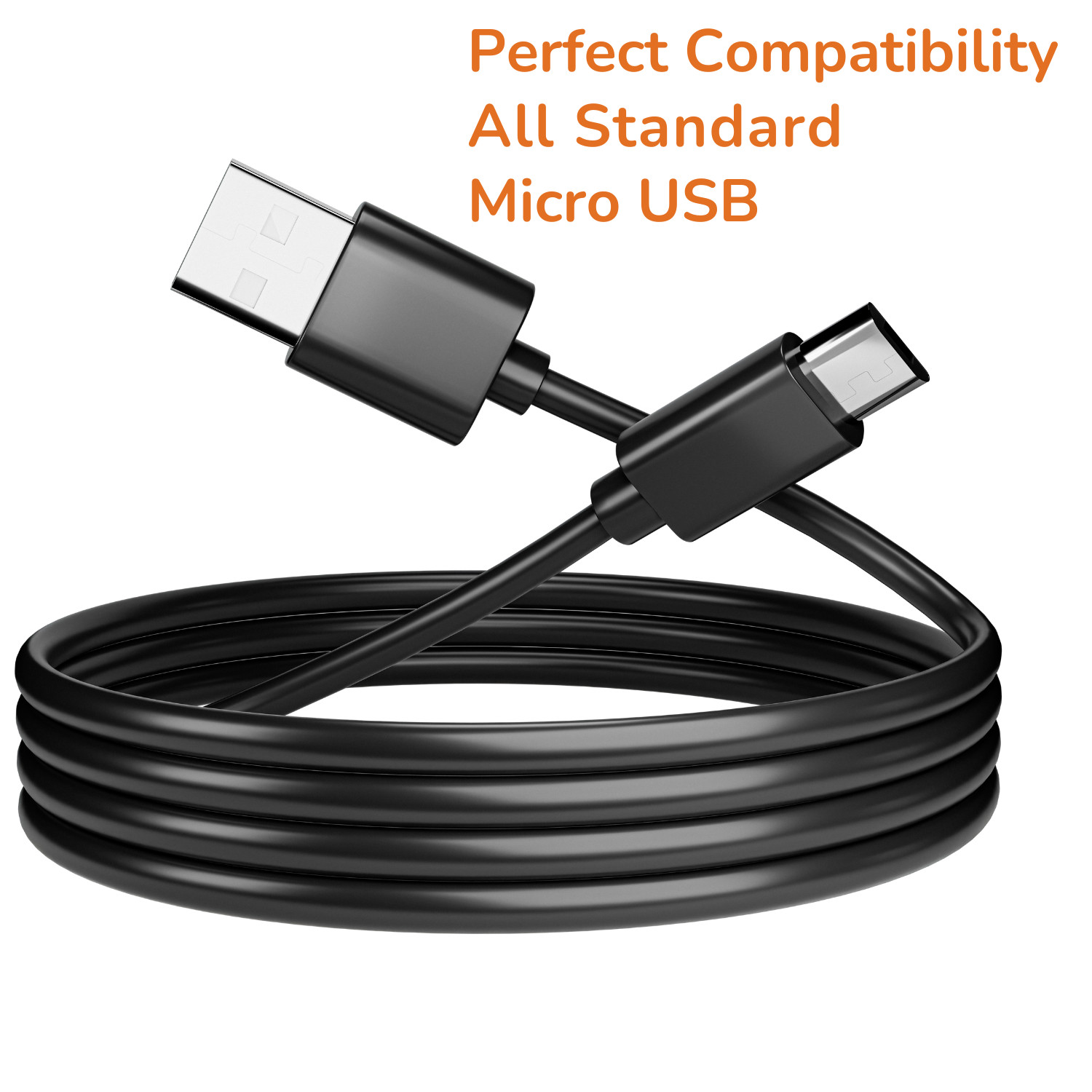 Cavo di Ricarica USB per Huawei MediaPad Tablet Caricatore Piombo Nero 1 Metro foto 6