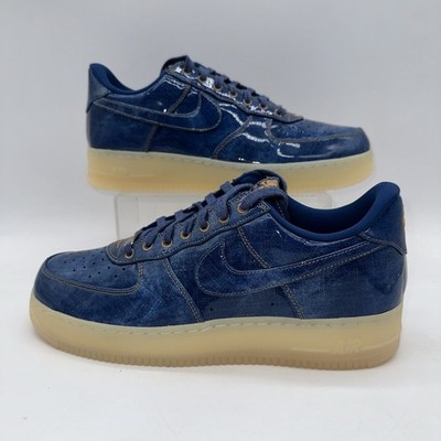 Nike Men's Size 12 Air Force 1 Retro (IM5757 400) Blue Basketball Sneaker Sports