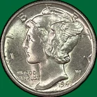 1941 Mercury Dime Brilliant Uncirculated BU Coin #40596