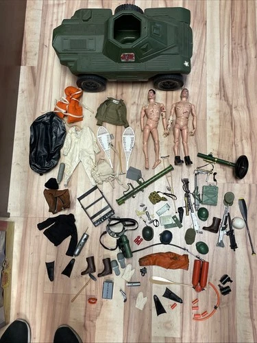 Vintage 12” Hasbro GI JOE Lot 1964 (Armored Truck, Frogman Parts Lot)