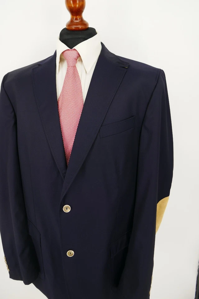 Carl Gross Sakko Gr.114 Schurwolle Dunkel Blau Schwarz Black Label Top Zustand - Bild 4 von 4