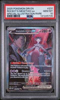 2025 POKEMON DRI EN-DESTINED RIVALS #231 TEAM ROCKET'S MEWTWO EX