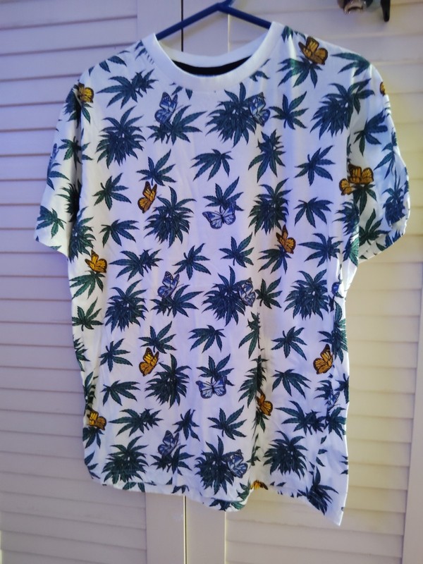 Pot Leaves & Butterflies AOP T-shirt