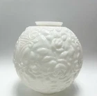 Vintage Milk Glass Oil Lamp Shade.