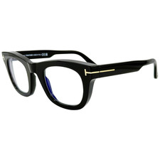 Tom Ford TF5872 B Mens Plastic Eyeglass Frame 001 Shiny Black 48-25 Italy