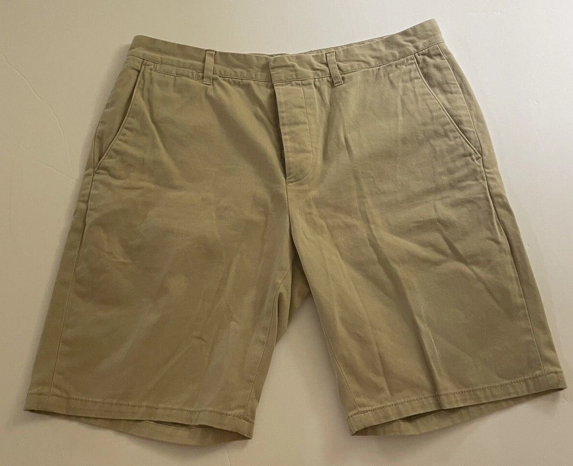 Mens khaki uniform best sale shorts