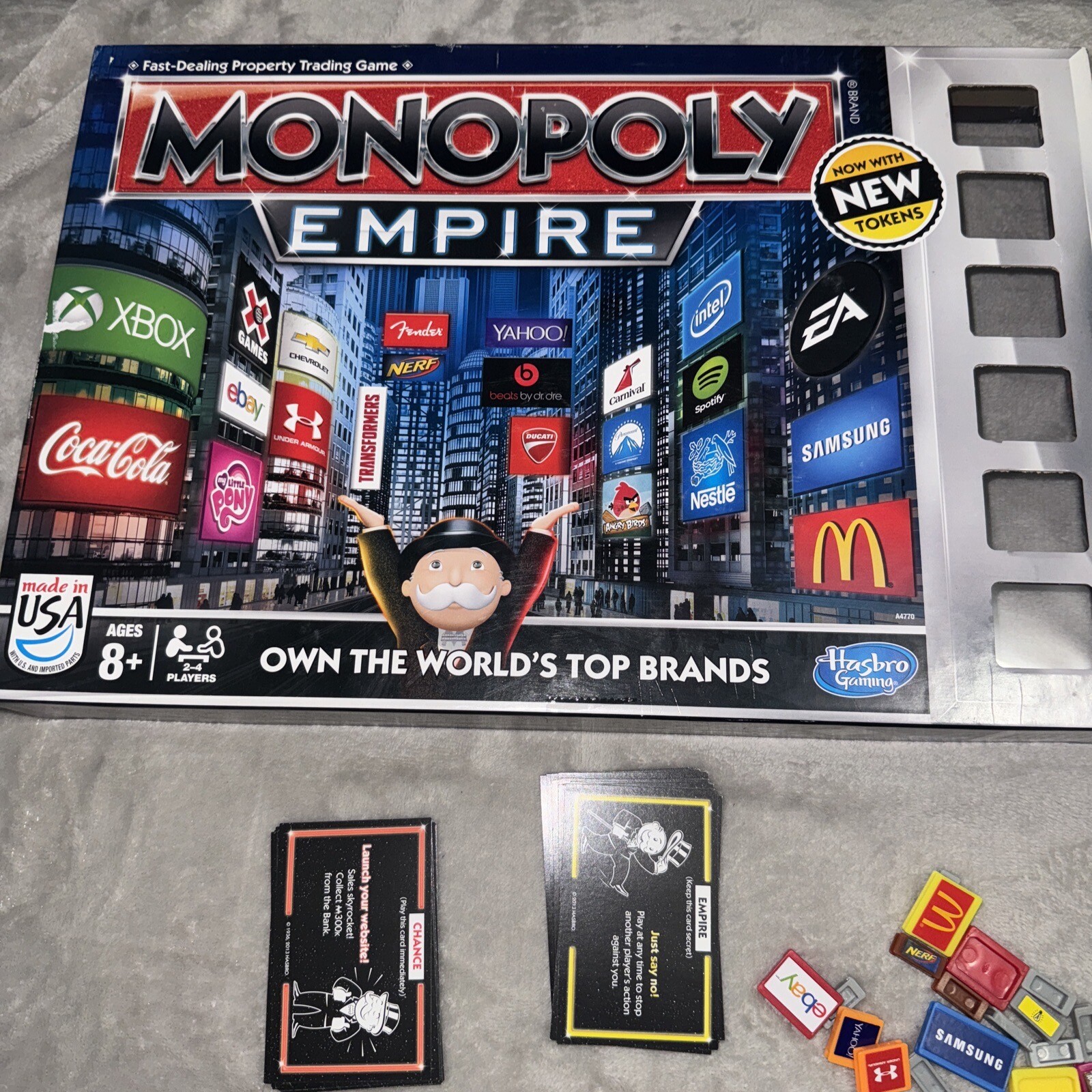 Hasbro 2014 Monopoly Empire Property Trading Board Game 100% Complete
