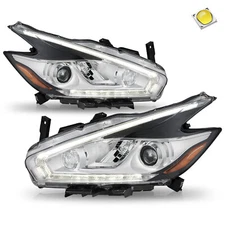 For 2015-2018 Nissan Murano Full LED Headlights Assembly Headlamps Left+Right