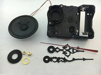 Seiko Quartz Clock Movement Dual Chime 11/16" overall Shaft fits a 1/4" Dial